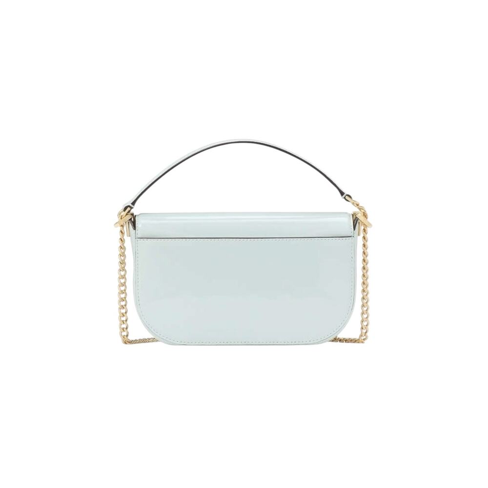 Kate Spade Krista Patent Chain Crossbody Hazy Morning Blue Shoulder Bag NWT - Picture 4 of 5